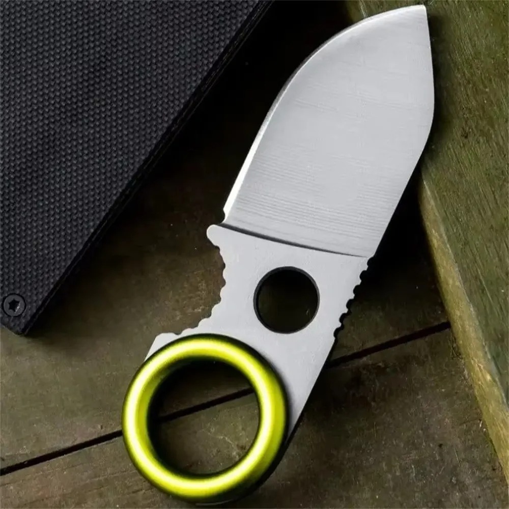 Edc Carry Fixed Blade - Mini EDC Ring Fixed Blade Knife