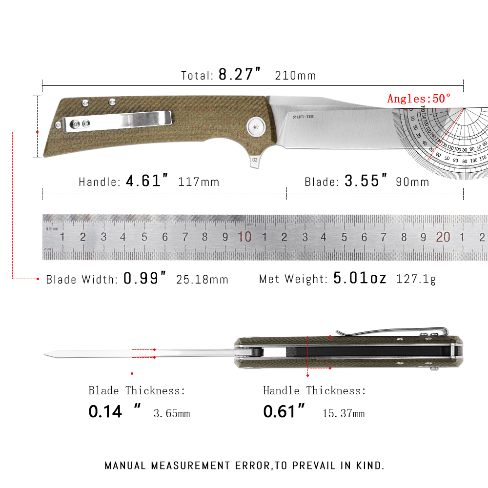 Shooziz XUN112 EDC Folding Kni - Everyday Carry (Edc) Knife avis et prix