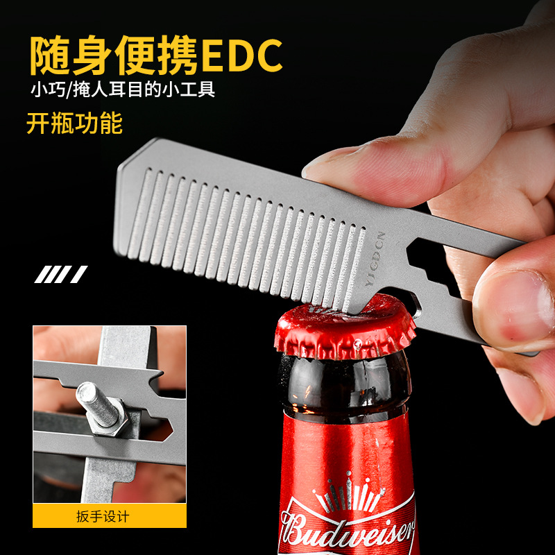 TC4 Titanium Alloy Comb, Bottl - Comb Pocket Titanium avis et prix