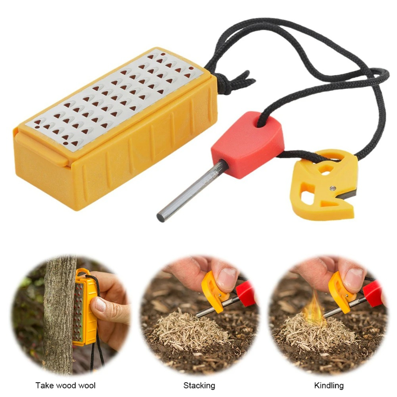 Portable Outdoor Emergency Tin - Ferro Rod Striker avis et prix