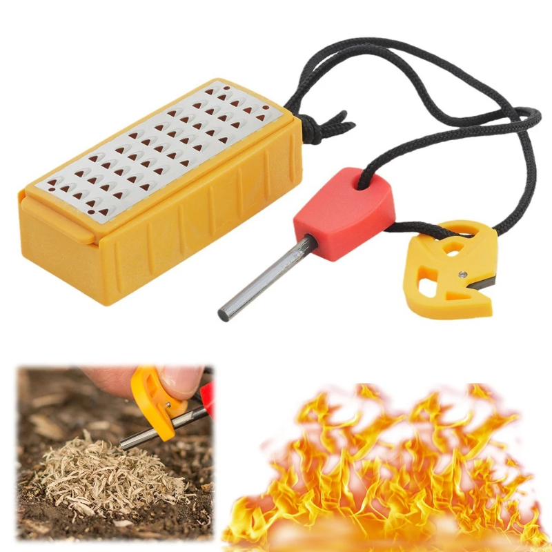 Portable Outdoor Emergency Tin - Ferro Rod Striker avis et prix