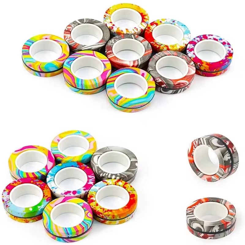 3PCS Fingertip Magnetic Rings  - Fidget Spinner Bearing avis et prix