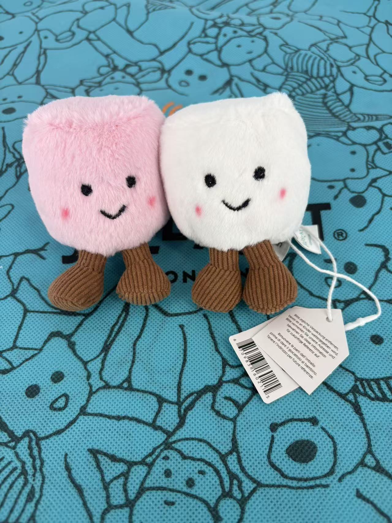 Plush Cotton Cat Candy Two Ton - Carabiner Keychain avis et prix