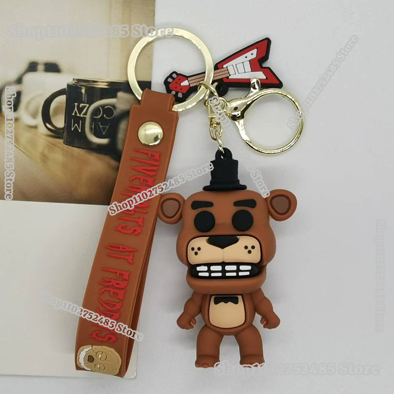 5pcs Cartoon Anime FNAF Figure - Carabiner Keychain avis et prix