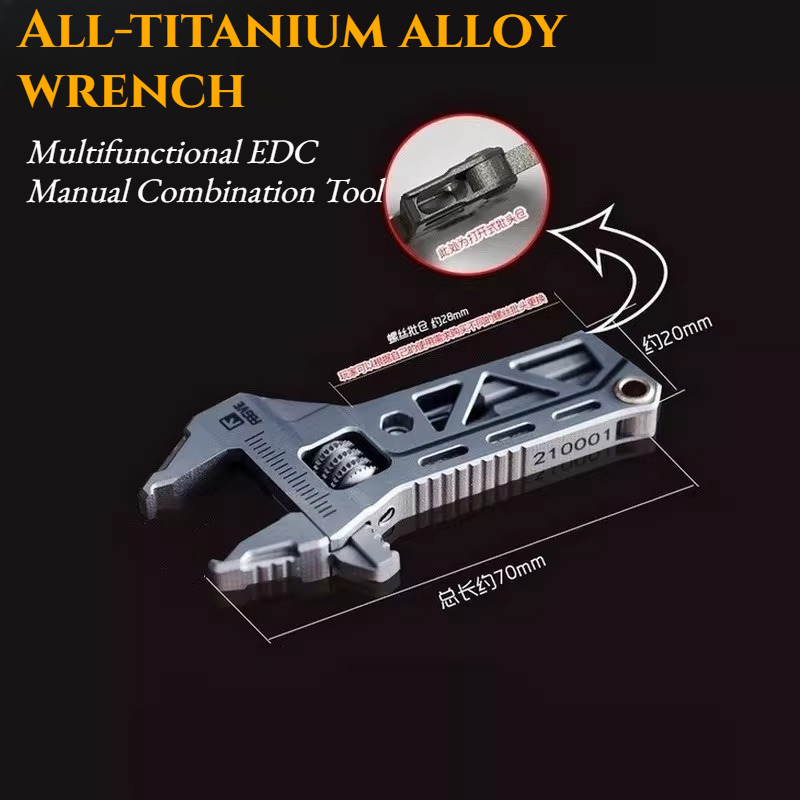 TC4 All-titanium Alloy Wrench  - Edc Carry All avis et prix