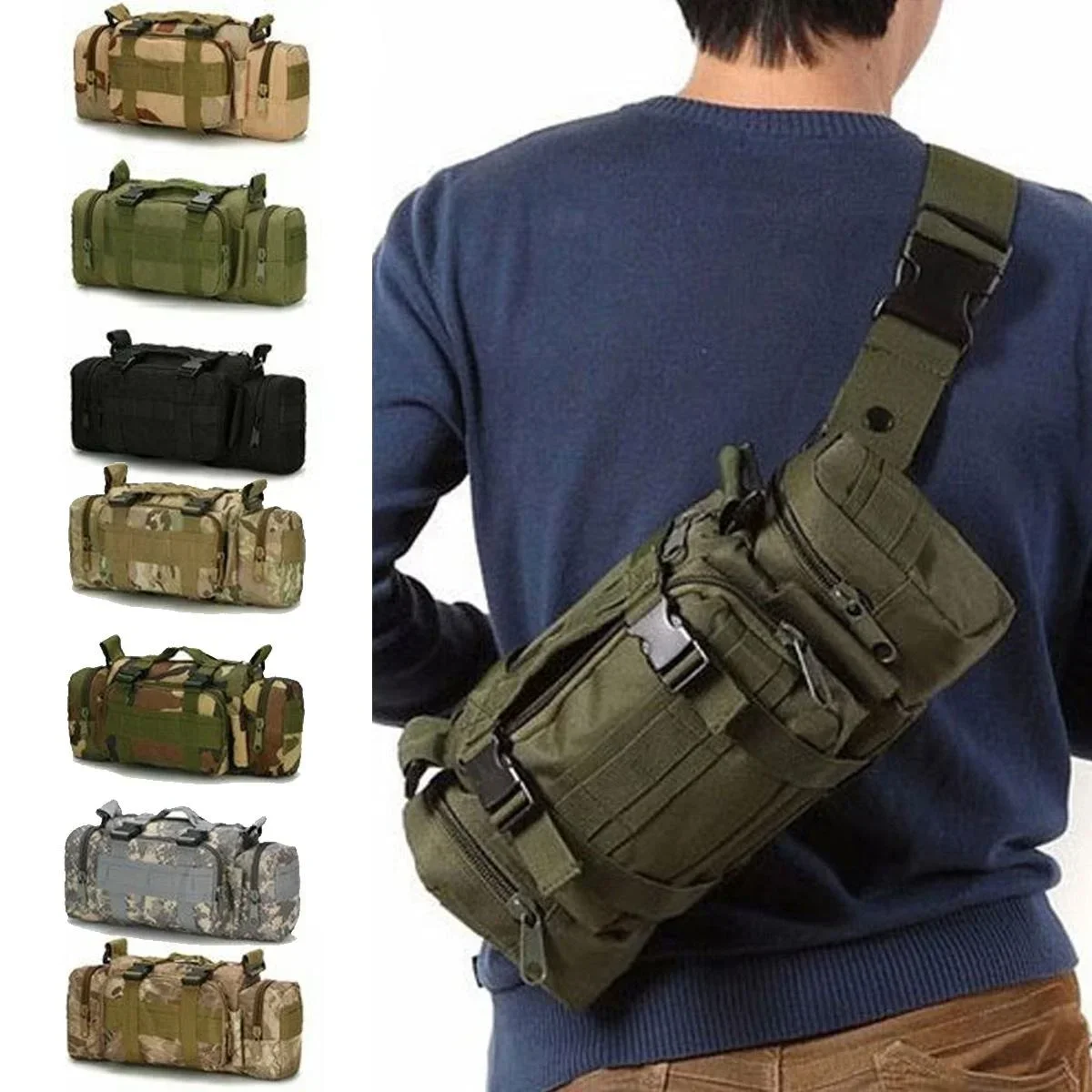 Duffel Waist Bag Molle Waterpr - Edc Carry Bag For Men avis et prix