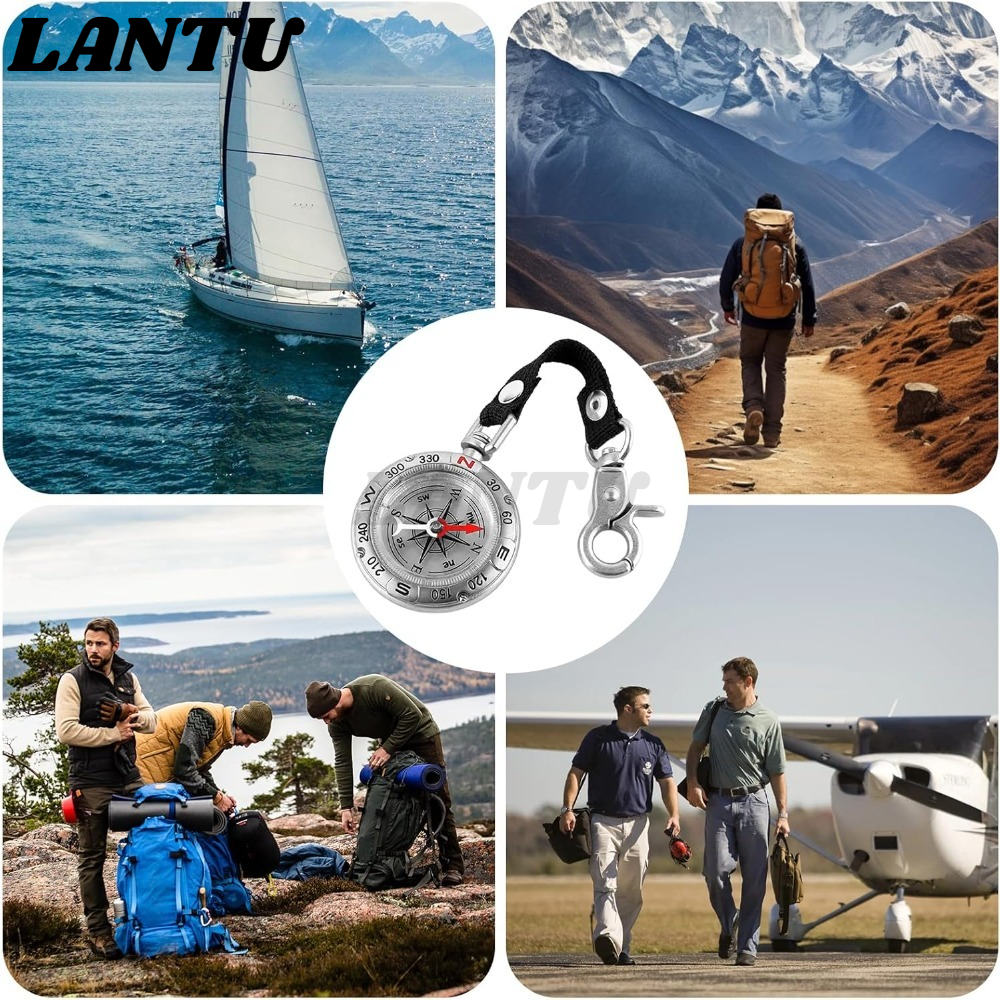 Waterproof Zinc Alloy Compass  - Compass Keychain Mini avis et prix
