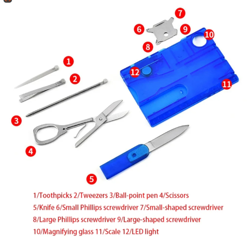 12 In 1 Pocket Credit Card Por - Multitool Credit Card avis et prix