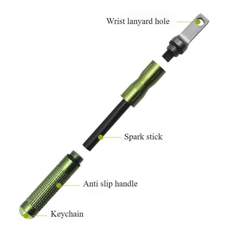 Portable Waterproof Flint Emer - Ferro Rod Striker avis et prix