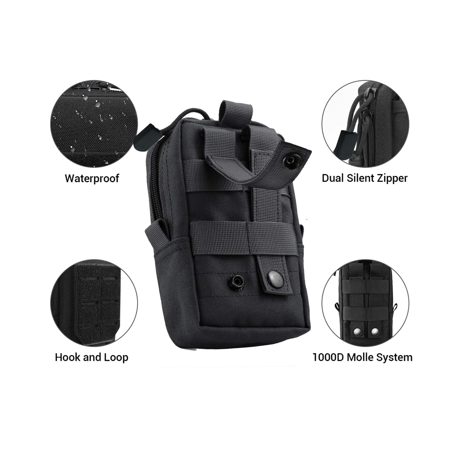 Tactical Molle Pouch Waist Bag - Edc Carry Bag avis et prix