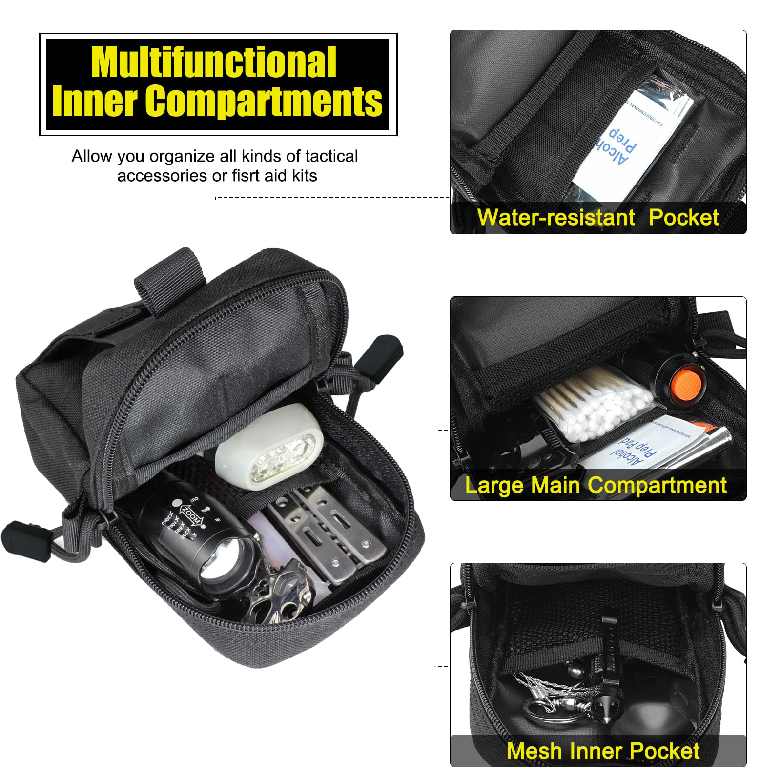 Tactical Molle Pouch Waist Bag - Edc Carry Bag avis et prix