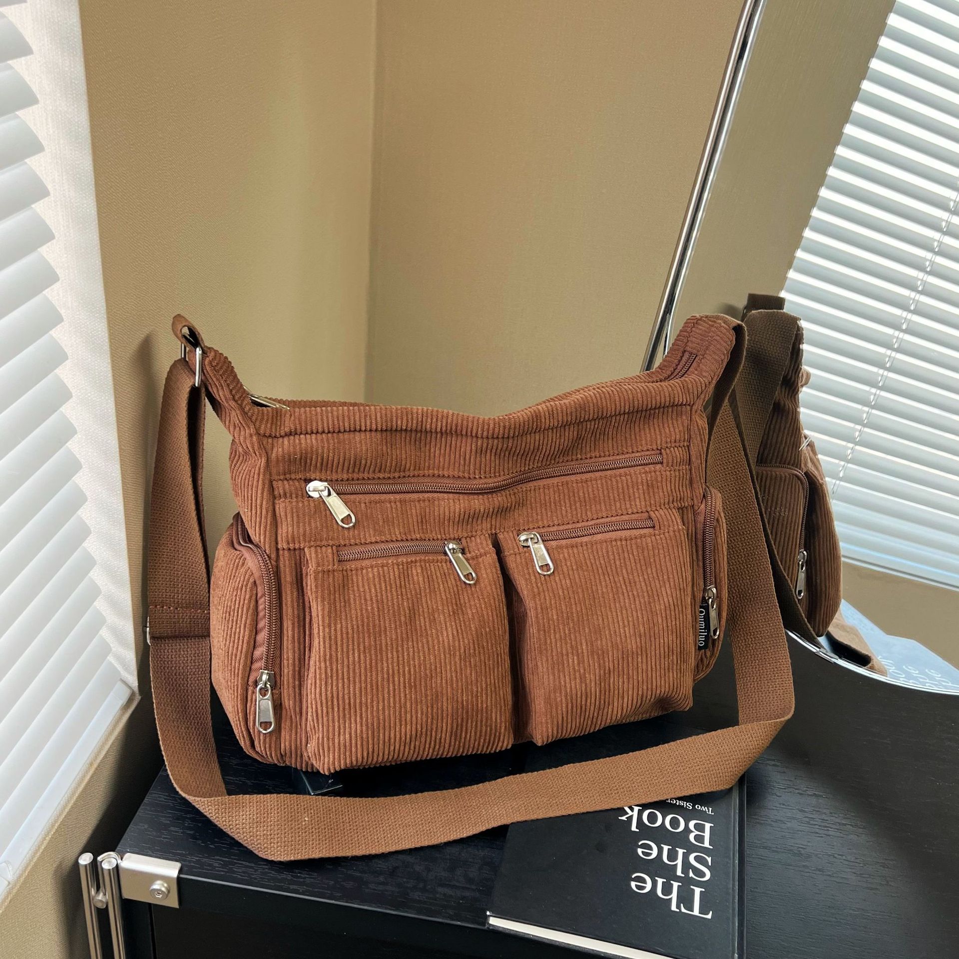 Striped corduroy commuter wome - Edc Carry Bag avis et prix