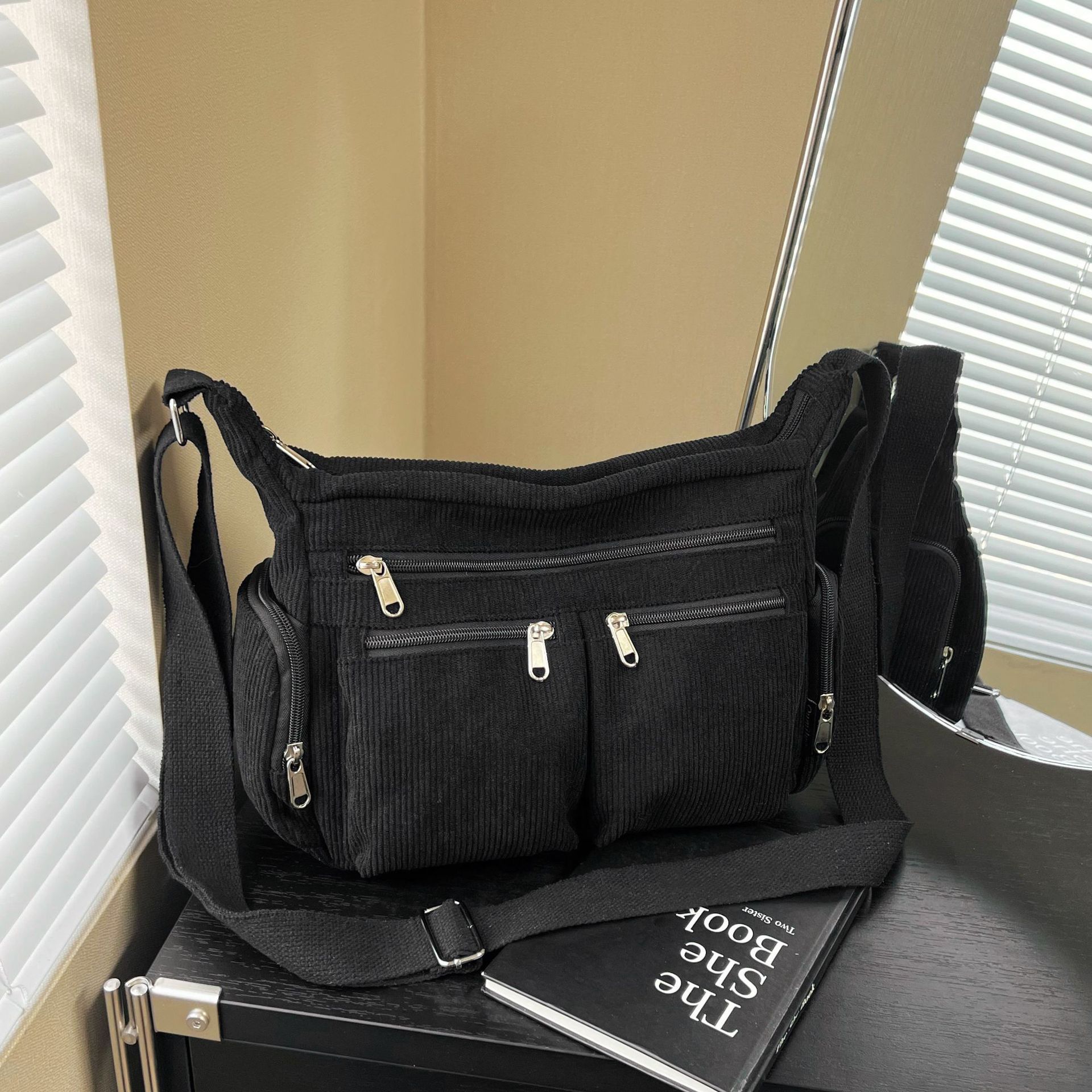 Striped corduroy commuter wome - Edc Carry Bag avis et prix