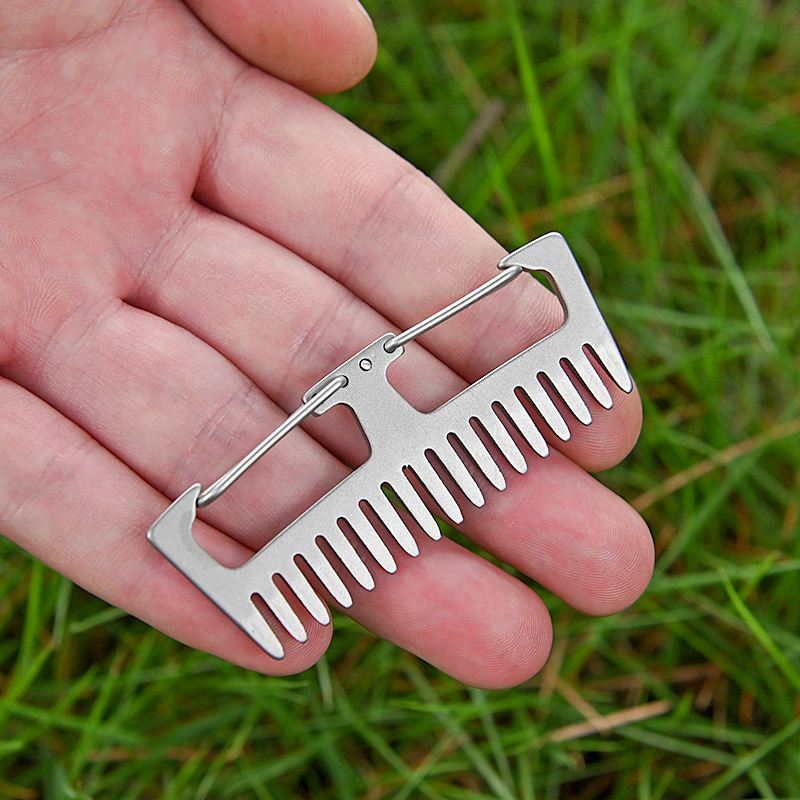 Titanium Alloy Comb EDC Multi- - Comb Pocket Titanium avis et prix