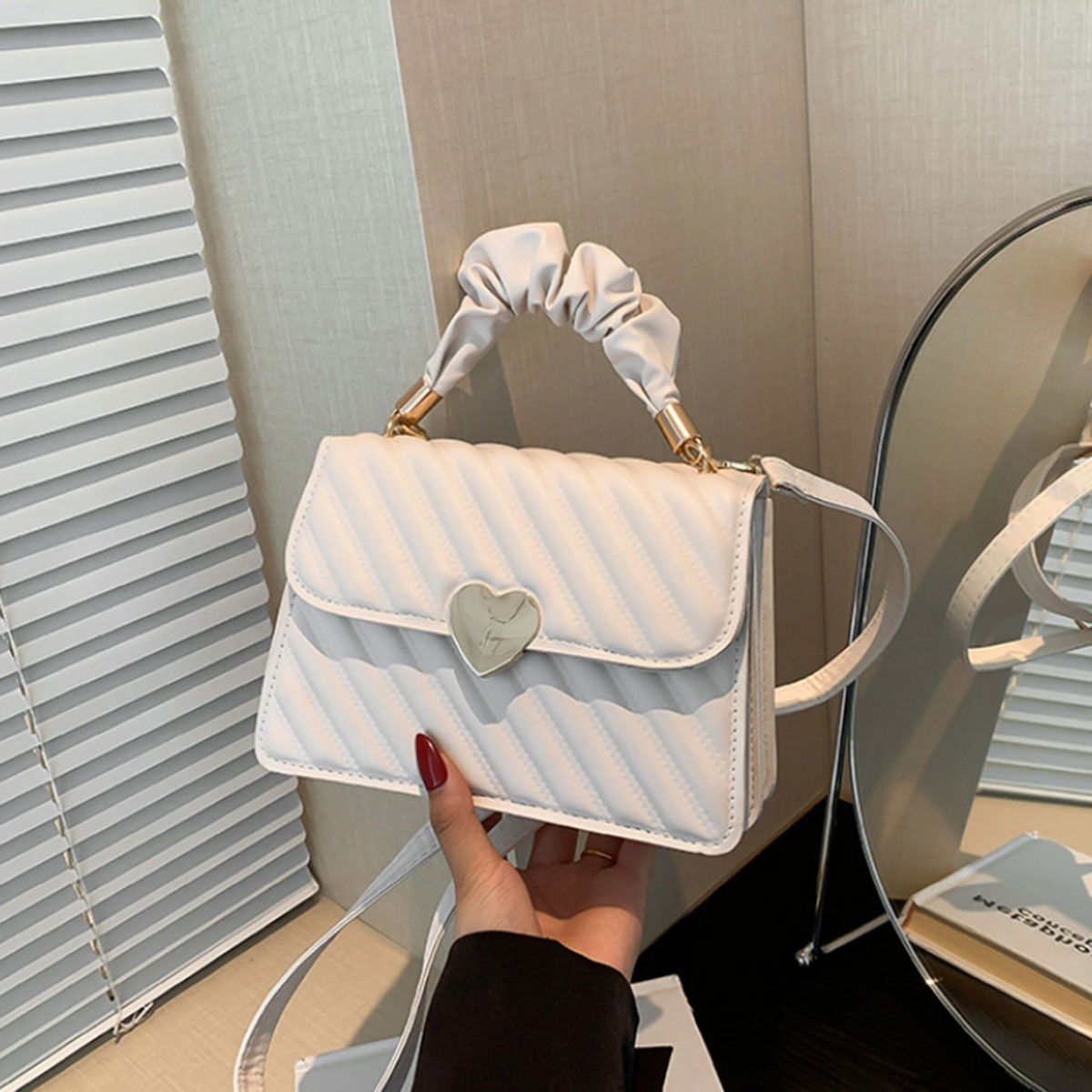 White fashion women's bag simp - Edc Carry Bag avis et prix