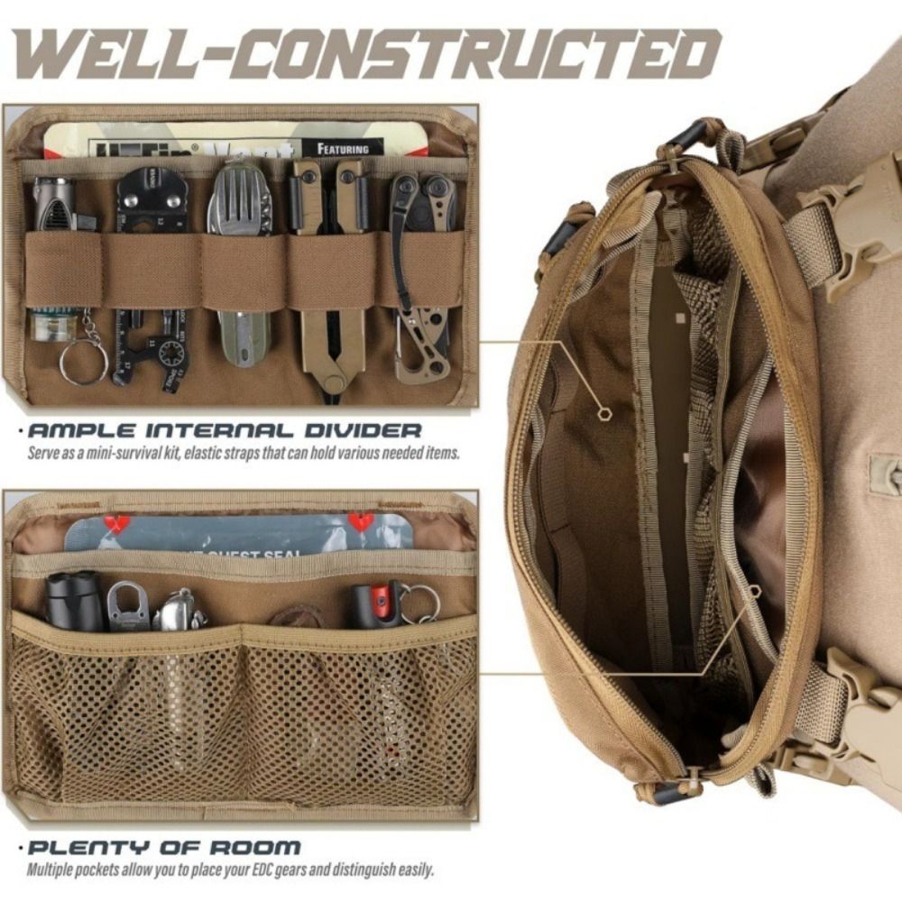 Fashion 1000D Nylon Men Chest  - Edc Carry Pack avis et prix