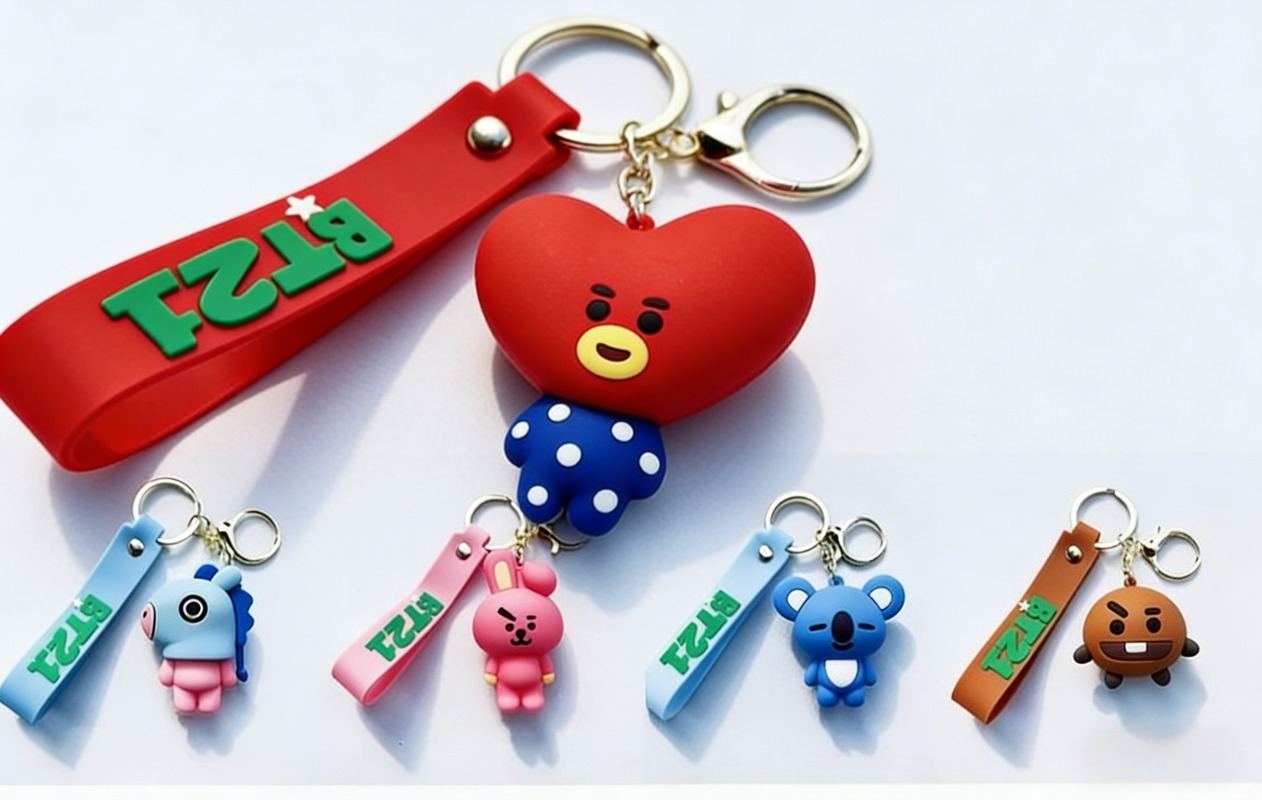 New BT21 Koya RJ Shooky Cooky  - Carabiner Keychain avis et prix