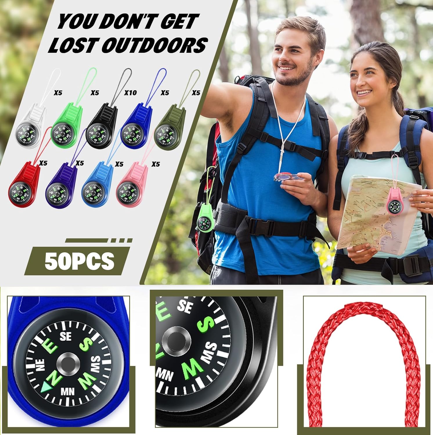25 Pack Mini Compass for Kids, - Compass Keychain Mini avis et prix