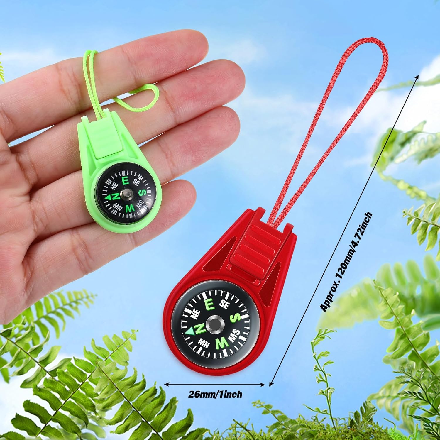 25 Pack Mini Compass for Kids, - Compass Keychain Mini avis et prix