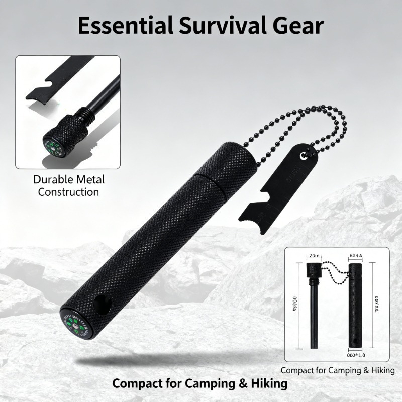 Magnesium Rod with Compass - W - Ferro Rod Striker avis et prix