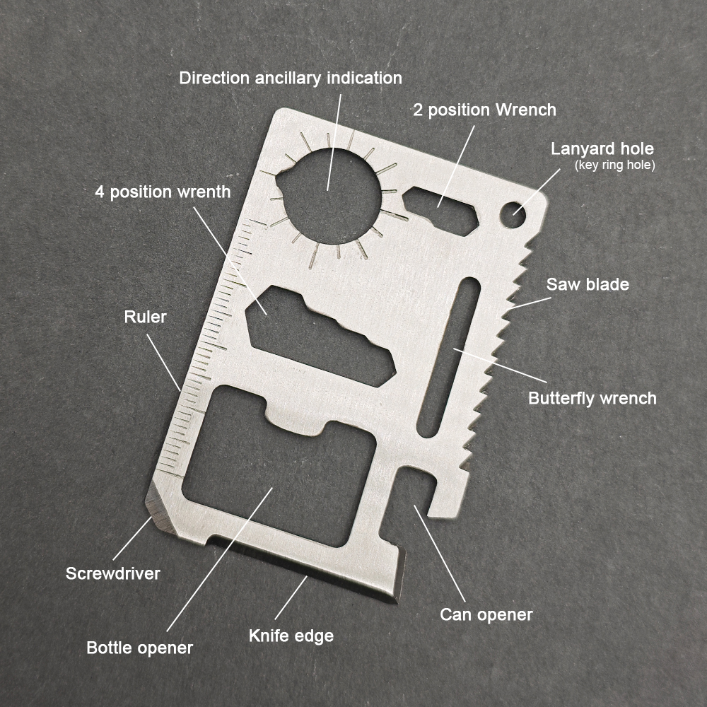 Stainless Steel EDC Pocket Too - Multitool Credit Card avis et prix