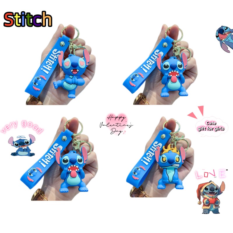 Disney Stitch 3D Doll Car Key  - Carabiner Keychain avis et prix