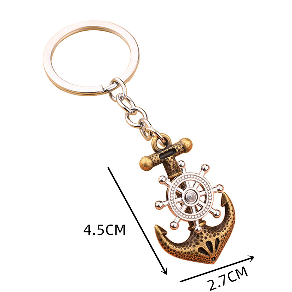 Vintage Anchor Key Chain Swive - Compass Keychain Mini avis et prix