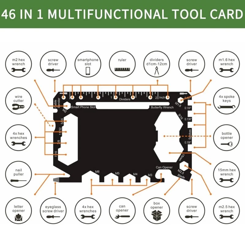Multi Tool 46 in 1 Credit Card - Multitool Credit Card avis et prix