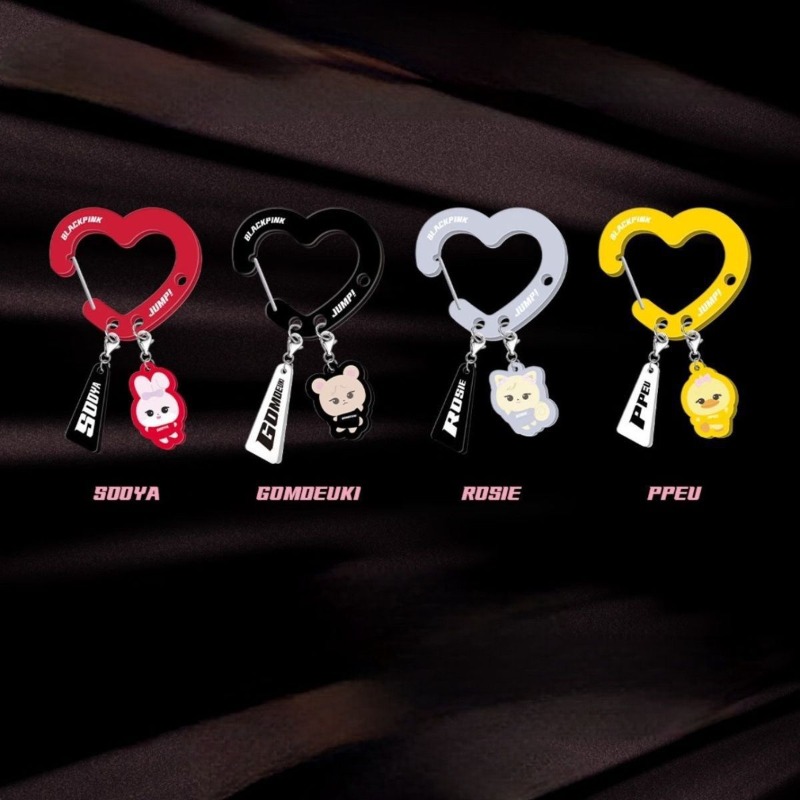 Black Pink Lovely Acrylic Fan‑ - Carabiner Keychain avis et prix