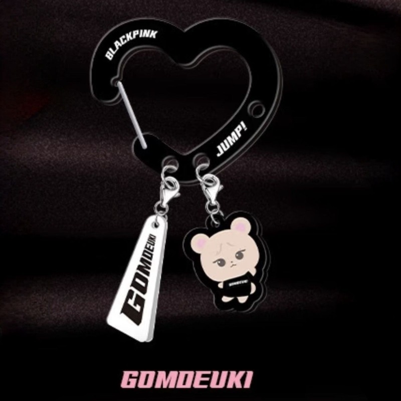 Black Pink Lovely Acrylic Fan‑ - Carabiner Keychain avis et prix