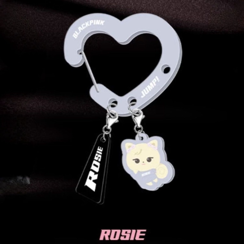 Black Pink Lovely Acrylic Fan‑ - Carabiner Keychain avis et prix