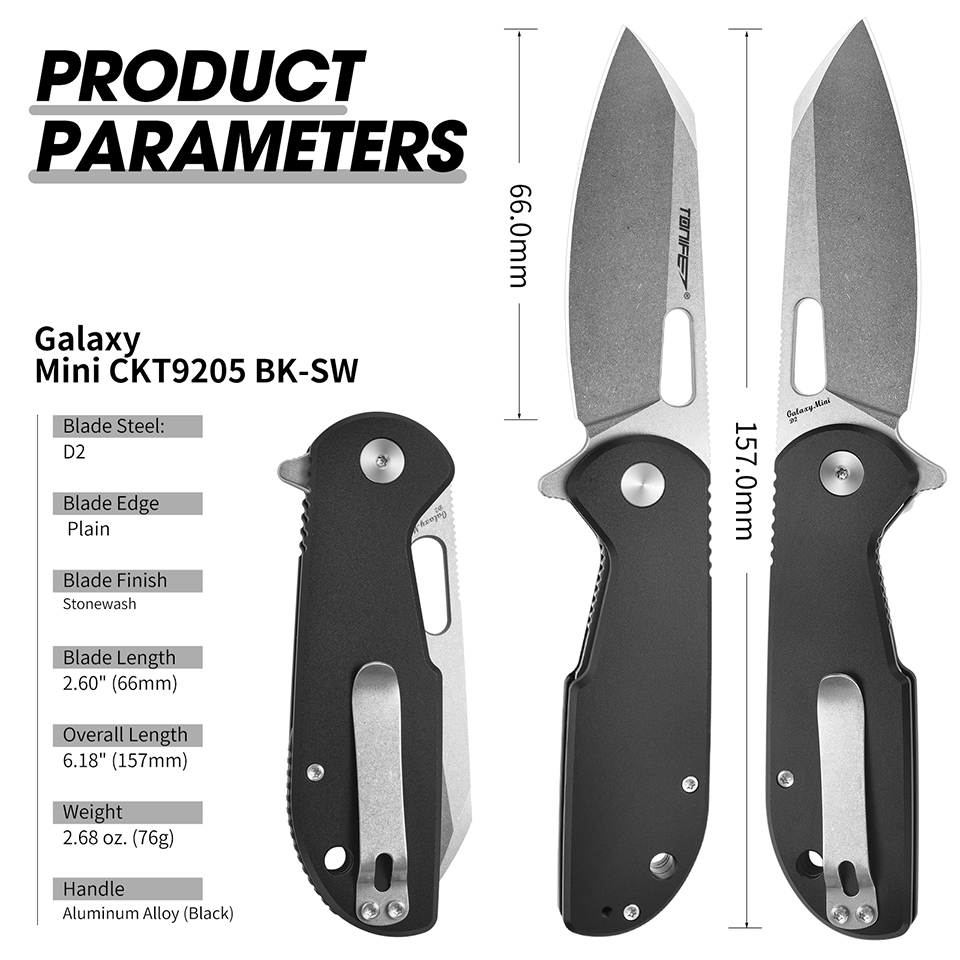 TONIFE Galaxy Mini CKT9205 Fol - Everyday Carry (Edc) Knife avis et prix