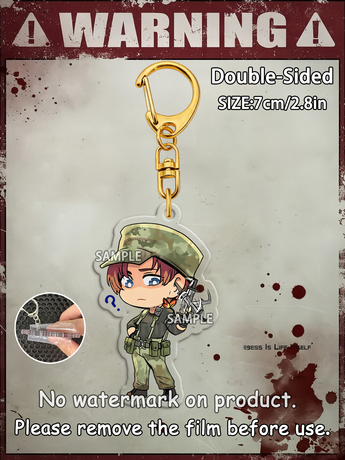 Leon Keychain，Biohazard 4 Keyc - Carabiner Keychain avis et prix
