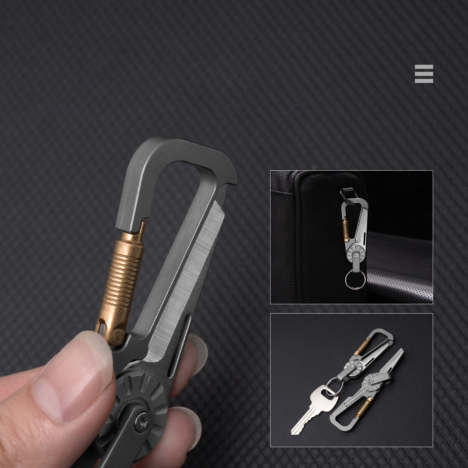 Titanium Alloy EDC Keychain Wi - Edc Carry All avis et prix