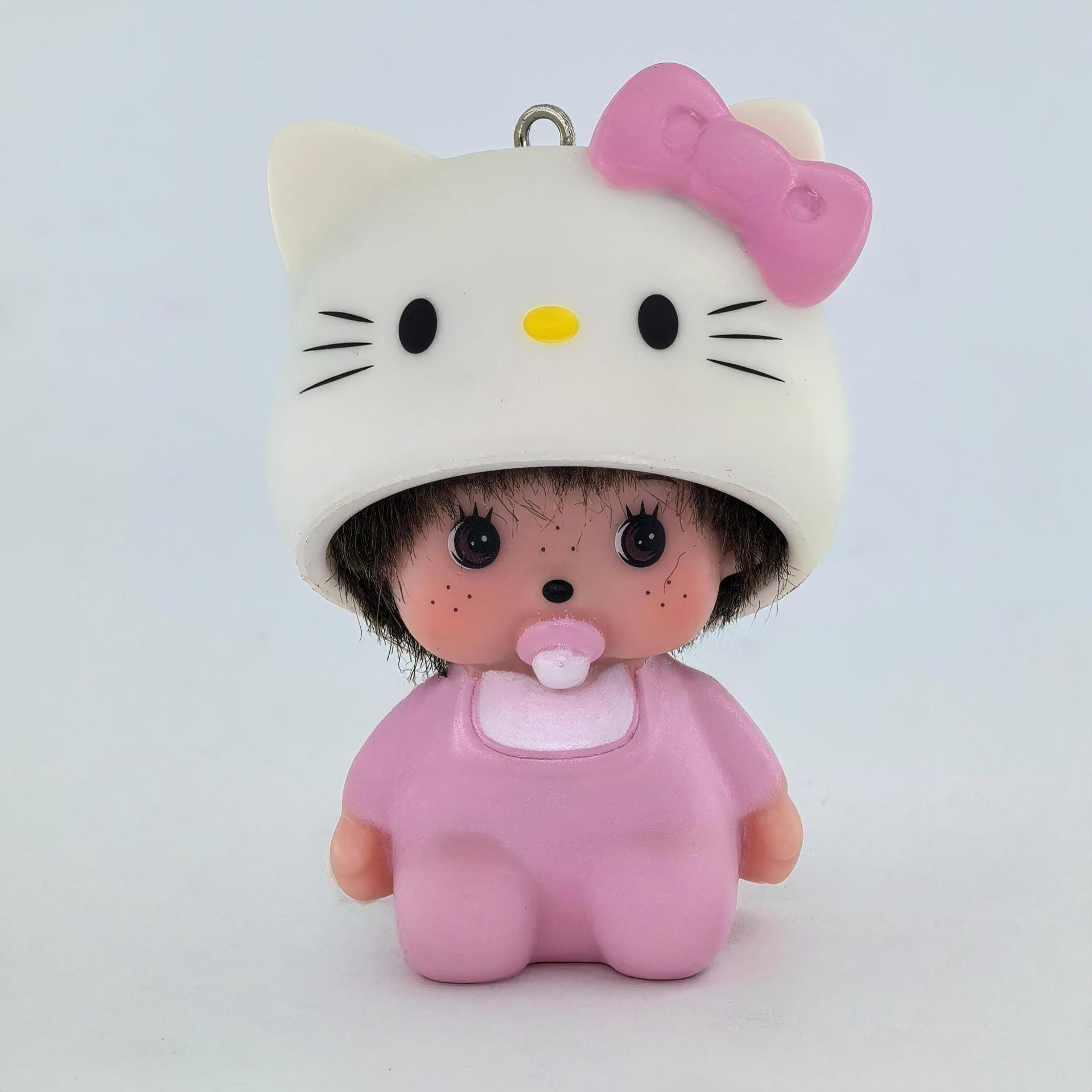 Hot Cute Hello Kitty Monchhich - Carabiner Keychain avis et prix