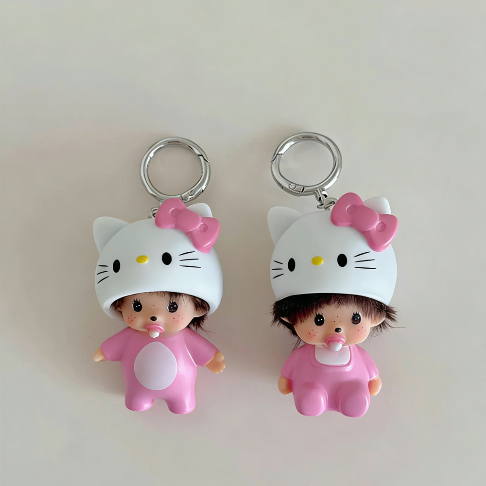 Hot Cute Hello Kitty Monchhich - Carabiner Keychain avis et prix