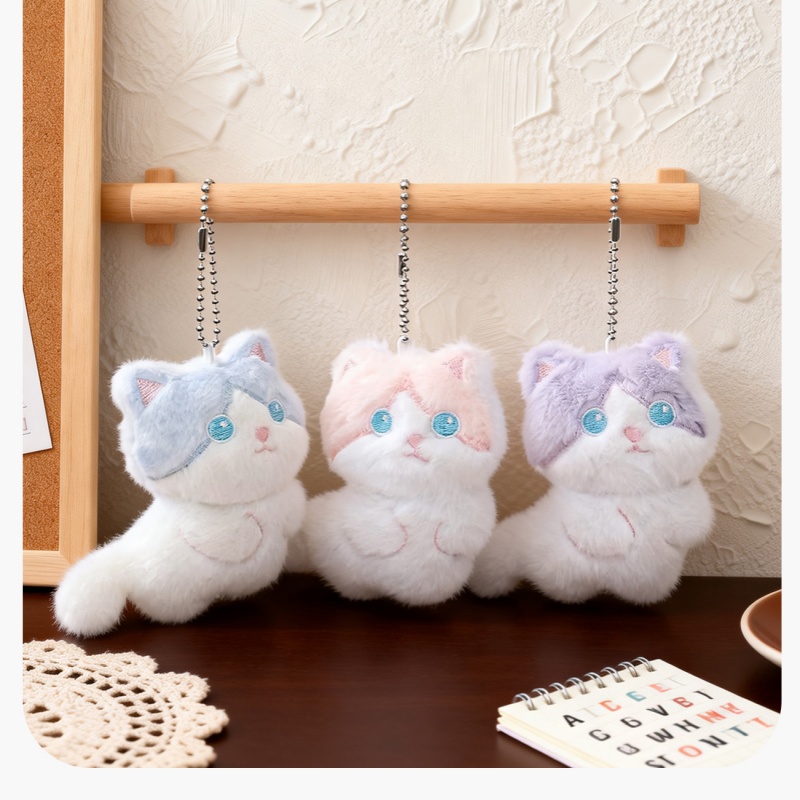  Cute Calico Cat Plush Keychai - Carabiner Keychain avis et prix