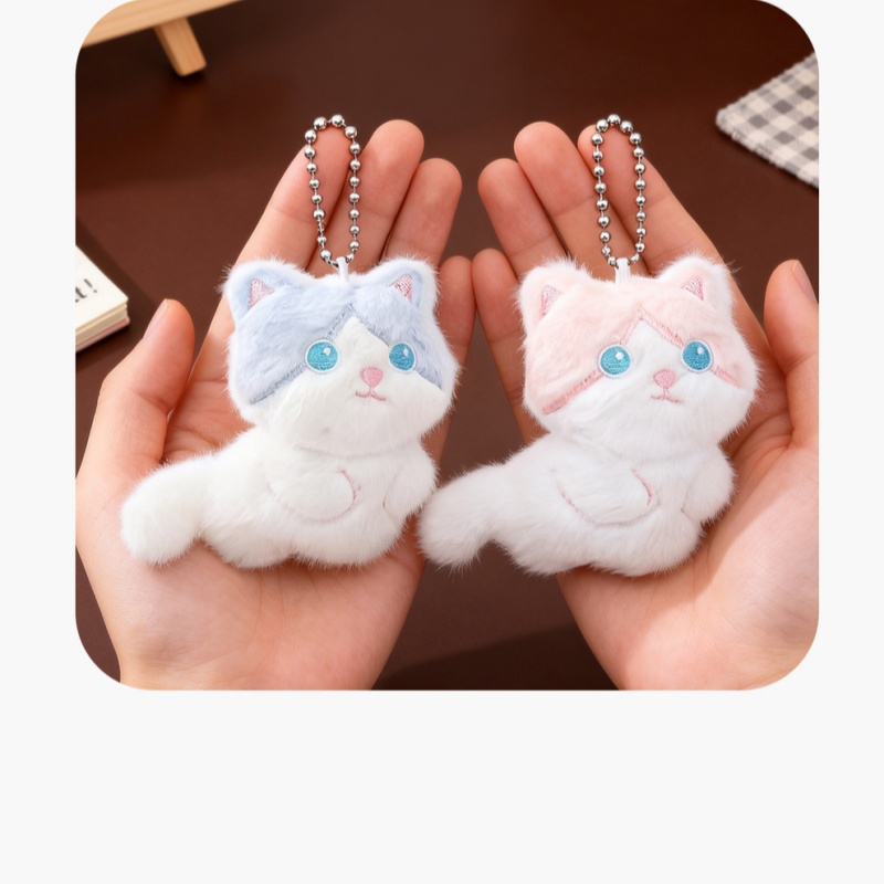  Cute Calico Cat Plush Keychai - Carabiner Keychain avis et prix
