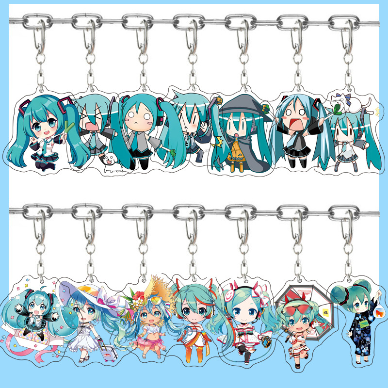 Hatsune Miku Anime Acrylic Cut - Carabiner Keychain avis et prix